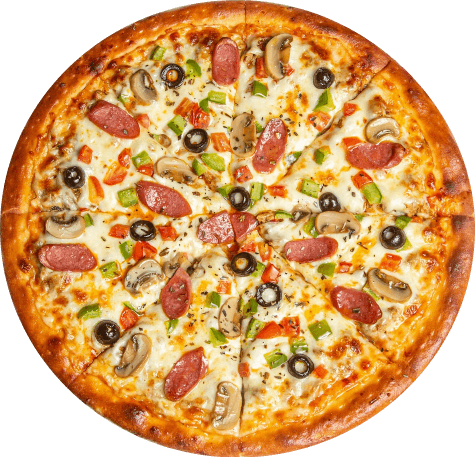 Freshly made 12 inch Napolitan pizza